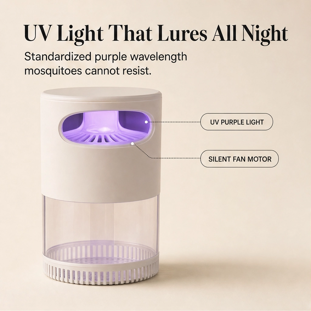 Hushlume™ – Silent UV Mosquito Killer Lamp with 360° Vortex Trap + 50% OFF