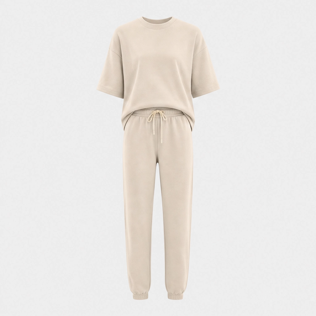 Lullaire™ – Buttery-Soft Drop-Shoulder Top &amp; Drawstring Jogger Lounge Set + 50% OFF