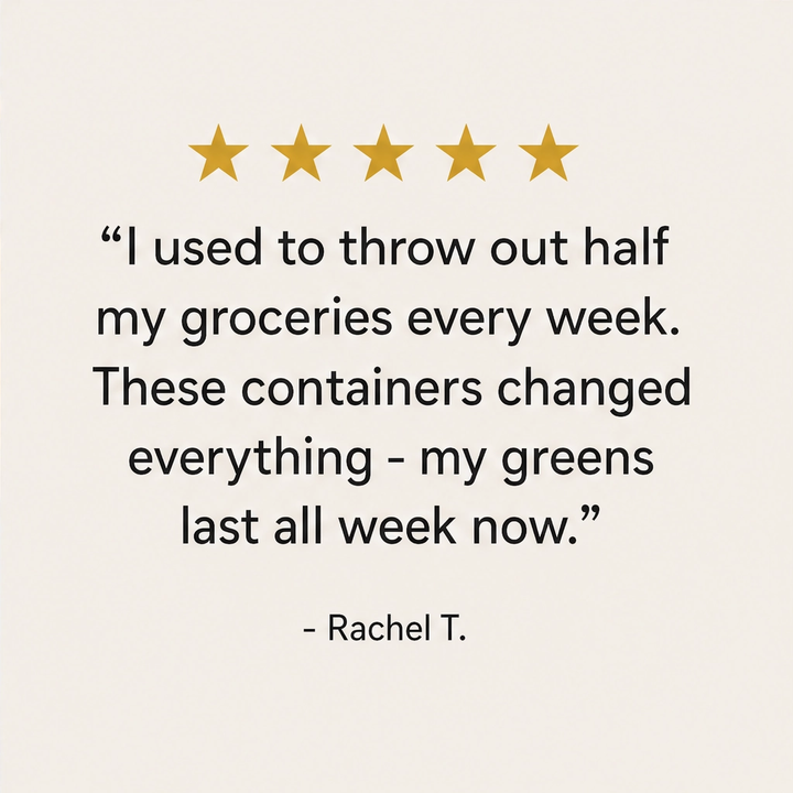 Crispwell™ – Produce Freshness Containers with Date-Dial Timer, Drainage Grid &amp; Airtight Seal + 50% OFF