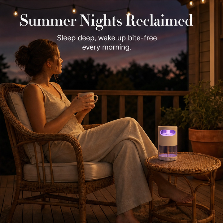 Hushvale™ – Silent Vortex UV Mosquito Trap Lamp for Bedrooms &amp; Nurseries + 50% OFF