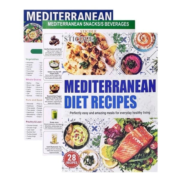 Olivara™ – Mediterranean Diet Food List, Meal Plan &amp; Recipe Chart Set + 50% OFF