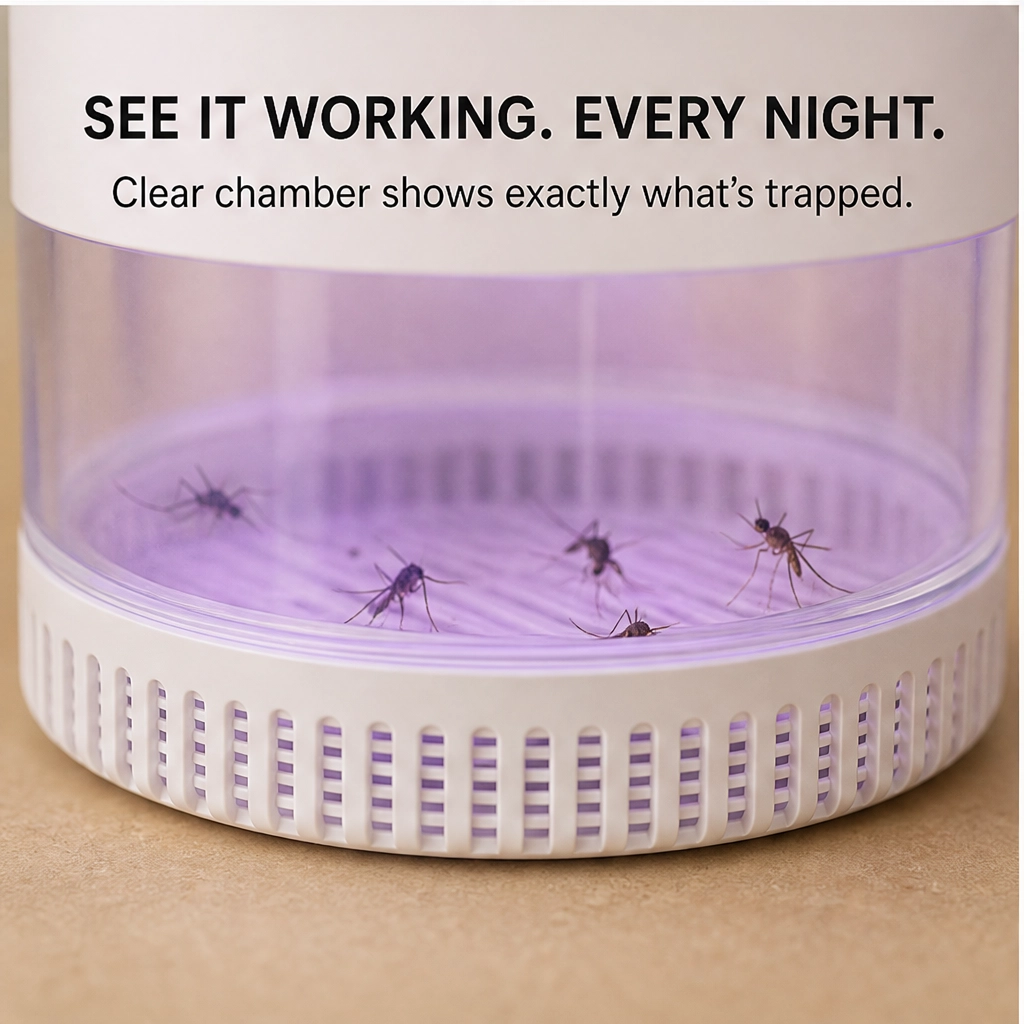 Hushlume™ – Silent UV Mosquito Killer Lamp with 360° Vortex Trap + 50% OFF