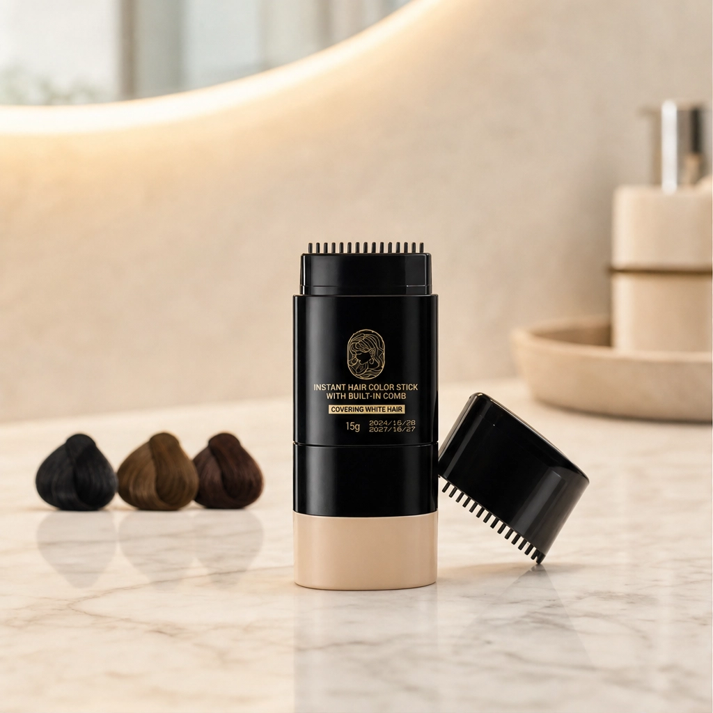 Ravenelle™ – Instant Gray Coverage Hair Color Stick with Built-In Comb + 50% OFF