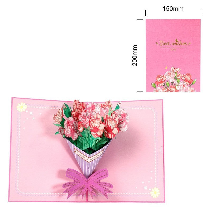 Bloomfold™ – 3D Pop-Up Floral Bouquet Card with Hidden Message Slot + 50% OFF