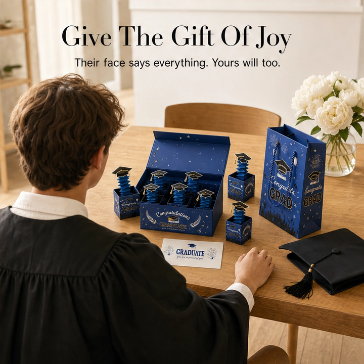 Jubilee™ – Surprise Pop-Up Gift Box Set with Confetti &amp; Wrapping for Graduation + 50% OFF