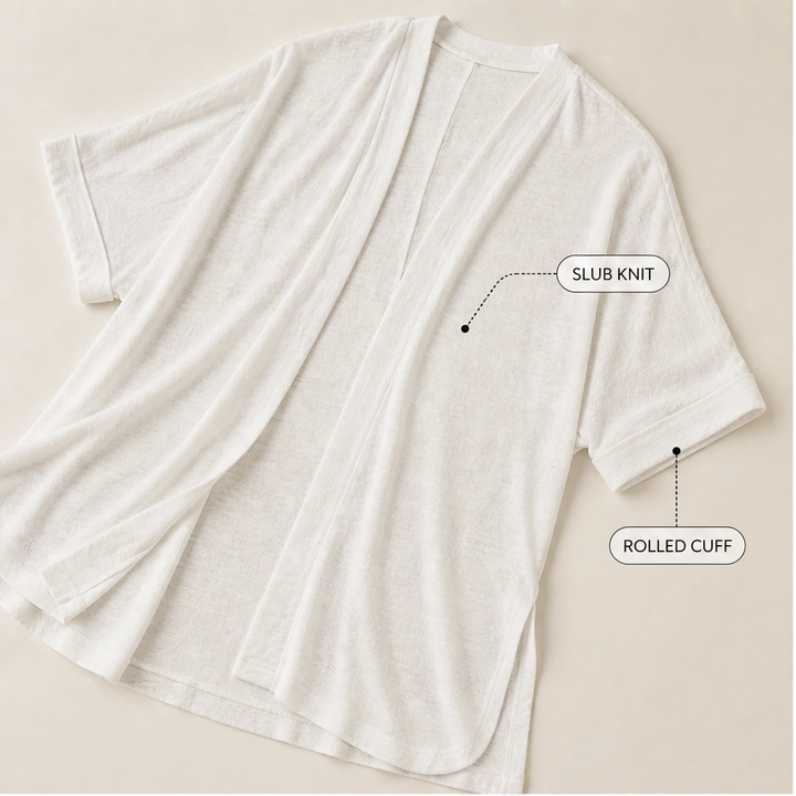 Willow™ – Lightweight Drape Short Sleeve Summer Cardigan + 50% OFF