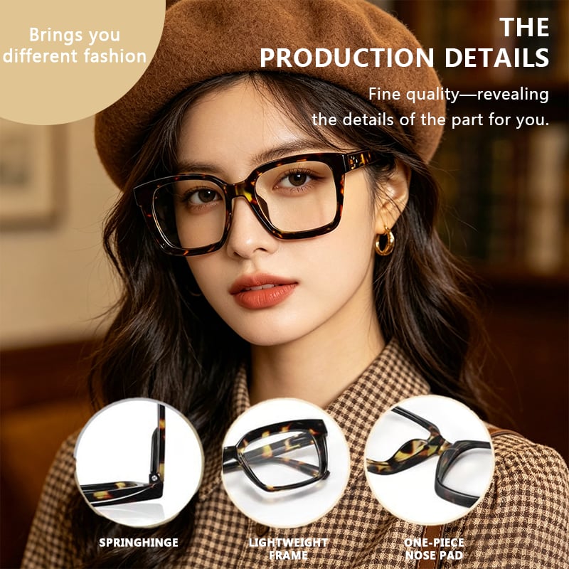 Foclair™ – Oversized Square Blue Light Blocking Reading Glasses + 50% OFF
