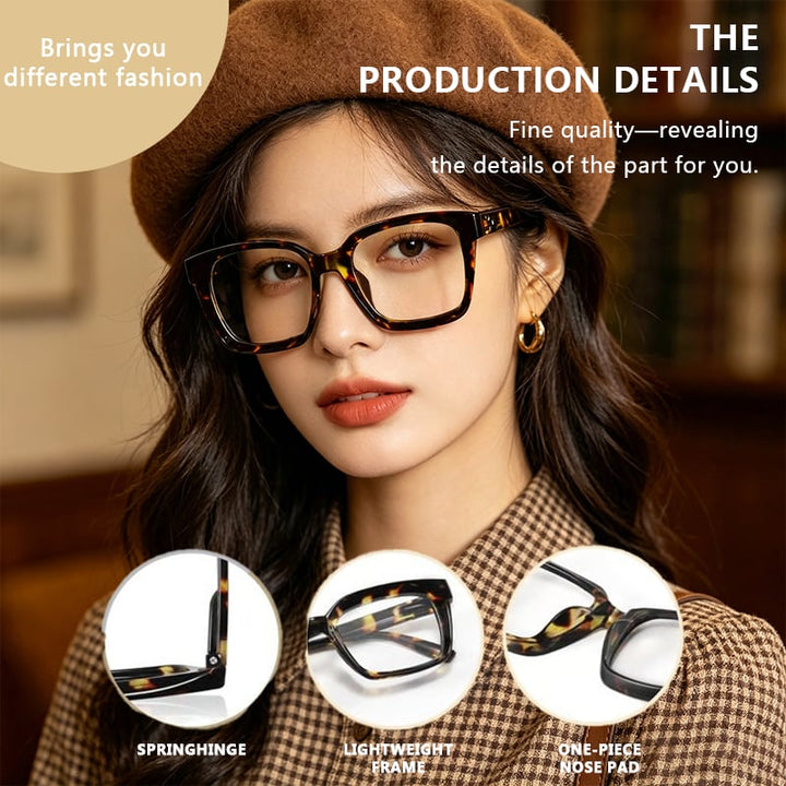 Foclair™ – Oversized Square Blue Light Blocking Reading Glasses + 50% OFF