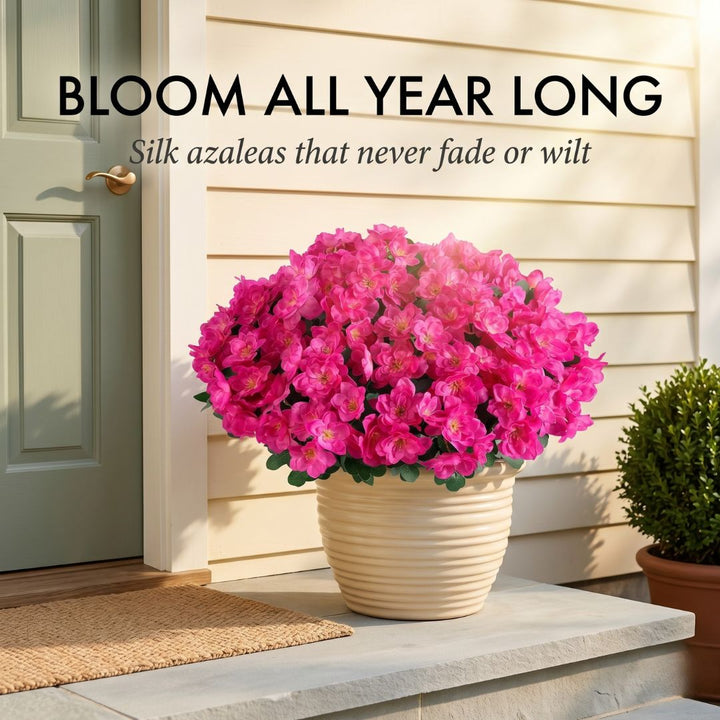 Bloomcroft™ – UV-Resistant Silk Azalea Bundles with Bendable Stems 50 % OFF