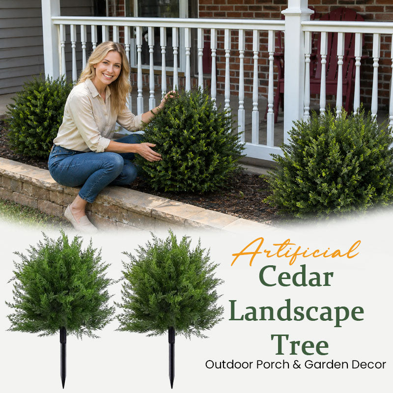 Cedarcroft™ – Realistic UV-Resistant Artificial Cedar Tree for Outdoor Porch &amp; Garden Decor + 50% OFF