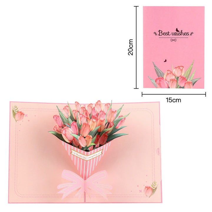 Bloomfold™ – 3D Pop-Up Floral Bouquet Card with Hidden Message Slot + 50% OFF