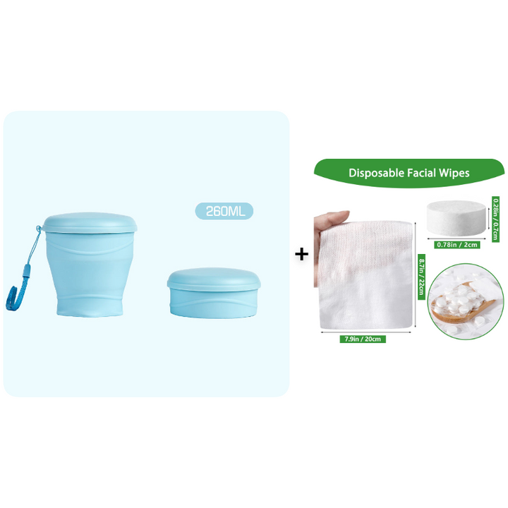Canteo™ – Leak-Proof Collapsible Silicone Travel Cup with Lid &amp; Wrist Strap + 50% OFF