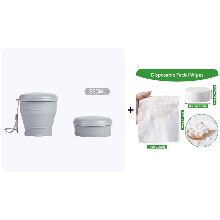 Canteo™ – Leak-Proof Collapsible Silicone Travel Cup with Lid &amp; Wrist Strap + 50% OFF
