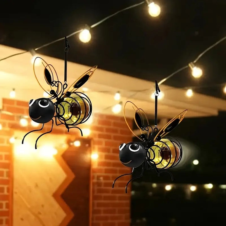 Honeyglow™ – Solar Hanging Bee Lights with Auto Dusk-to-Dawn Glow (Waterproof Garden Decor) + 50% OFF