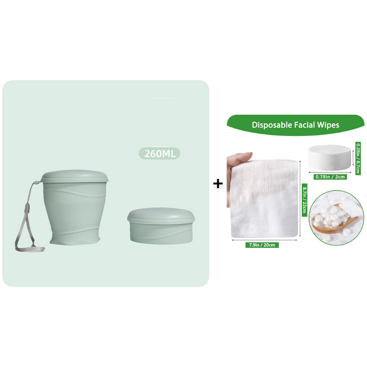 Canteo™ – Leak-Proof Collapsible Silicone Travel Cup with Lid &amp; Wrist Strap + 50% OFF