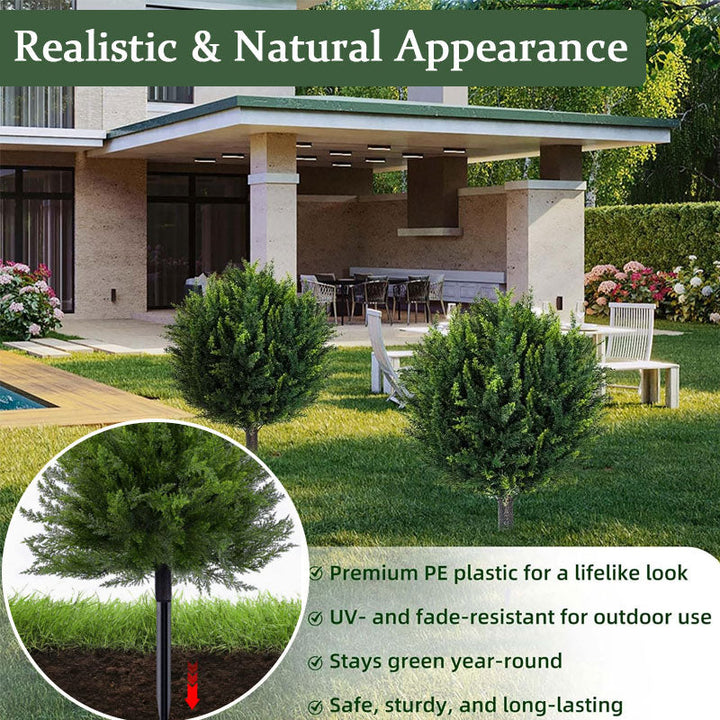 Cedarcroft™ – Realistic UV-Resistant Artificial Cedar Tree for Outdoor Porch &amp; Garden Decor + 50% OFF