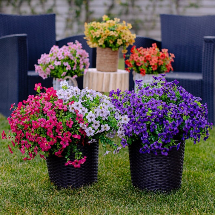 Hedgehollow™ – UV-Resistant Lifelike Artificial Outdoor Flowers + 50% OFF