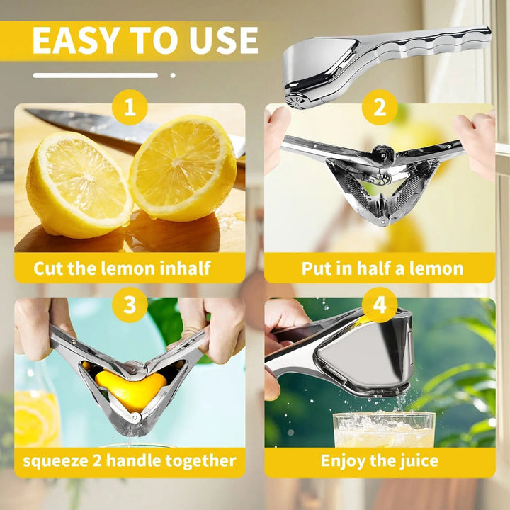 Zestford™ – Heavy-Duty Stainless Steel Citrus Squeezer + 50% OFF
