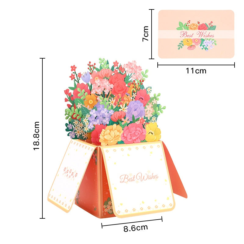 Bloomfold™ – 3D Pop-Up Floral Bouquet Card with Hidden Message Slot + 50% OFF