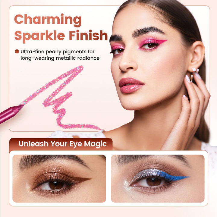 Iridis™ – 14-Color Waterproof Metallic Gel Eyeliner Set + 50% OFF