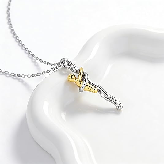 Kindred &amp; Co.™ – 925 Sterling Silver Mother &amp; Child Embrace Pendant Necklace + 1+1 FREE