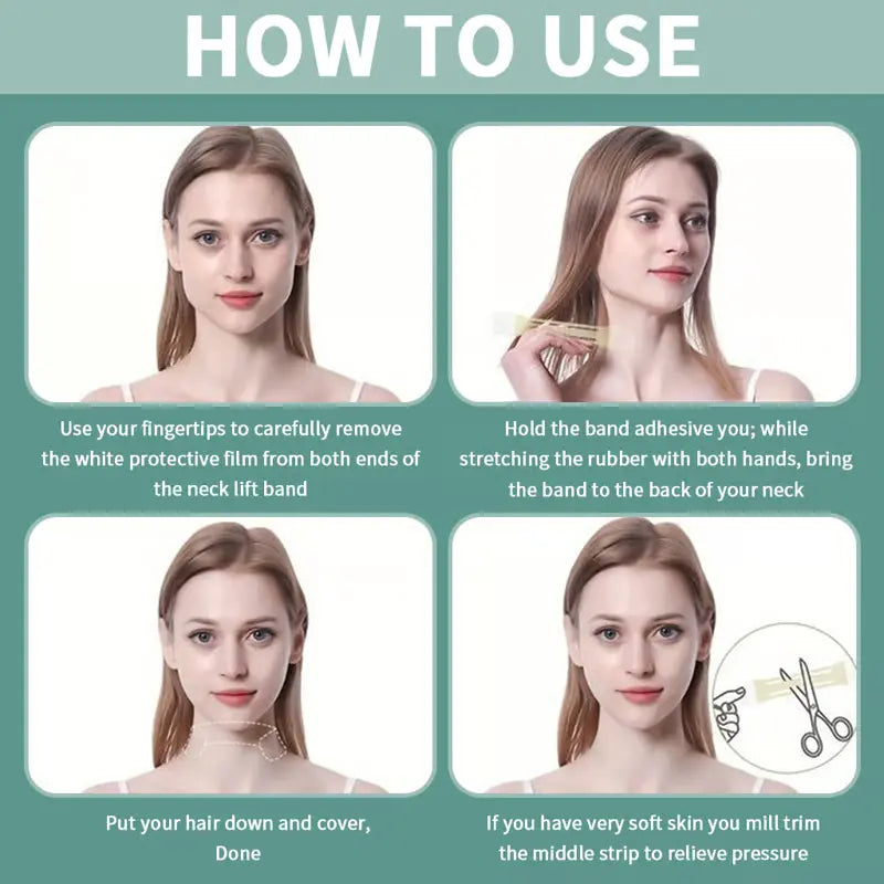 Tautelle™ – Invisible Lifting Tape for Neck Wrinkles &amp; Sagging Skin + 1+1 FREE
