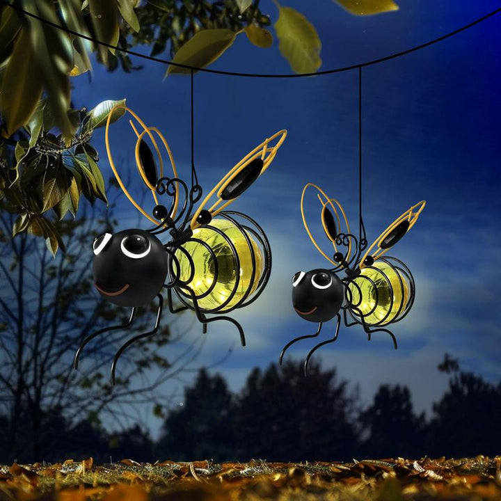 HoneyHollow™ – Solar-Powered Hanging Bee Garden Light with Warm LED Glow + 50% OFF