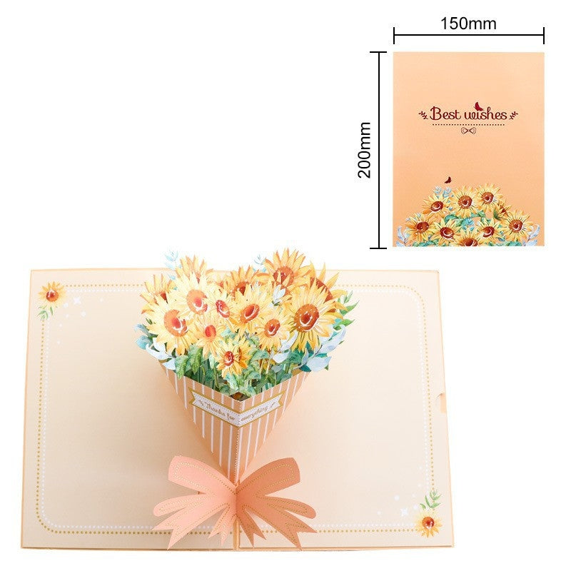 Bloomfold™ – 3D Pop-Up Floral Bouquet Card with Hidden Message Slot + 50% OFF