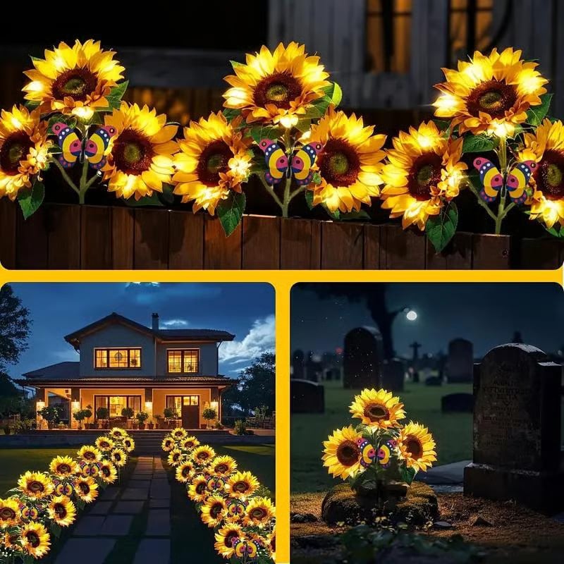 Sunhaven™ – Realistic Solar LED Sunflower Garden Lights, Auto Dusk-to-Dawn Glow, IP65 Waterproof + 50% OFF