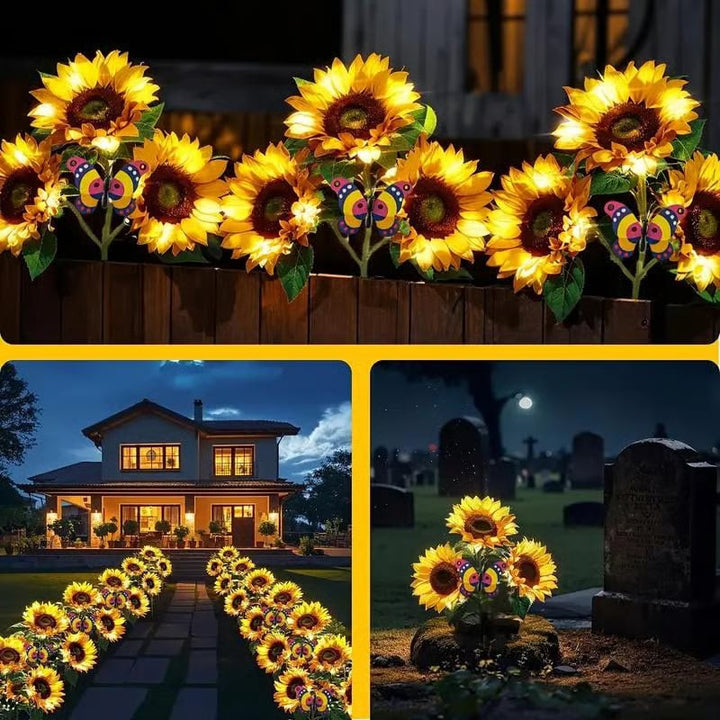Sunhaven™ – Realistic Solar LED Sunflower Garden Lights, Auto Dusk-to-Dawn Glow, IP65 Waterproof + 50% OFF