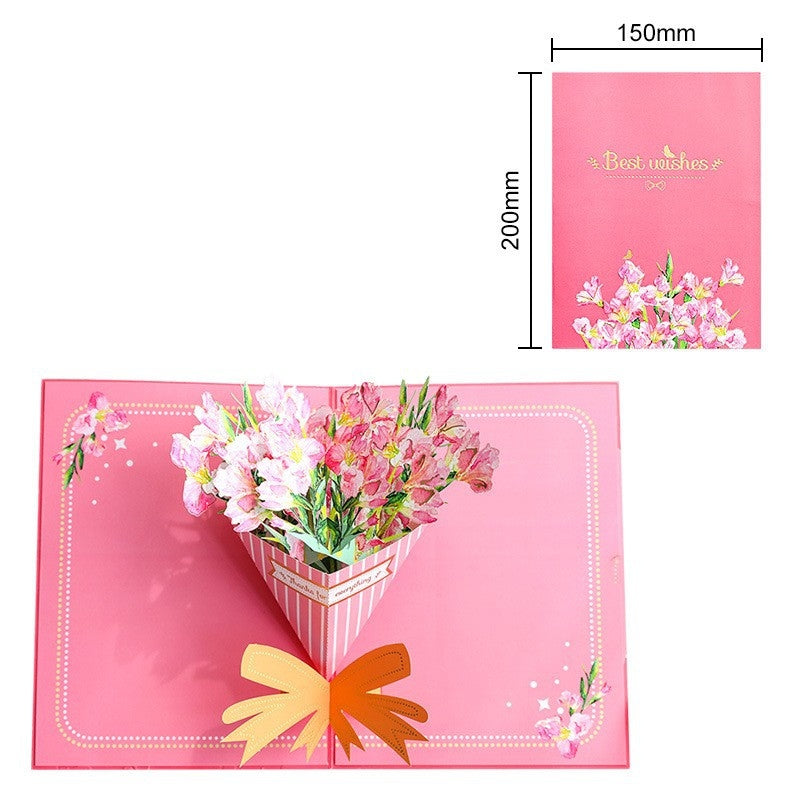 Bloomfold™ – 3D Pop-Up Floral Bouquet Card with Hidden Message Slot + 50% OFF