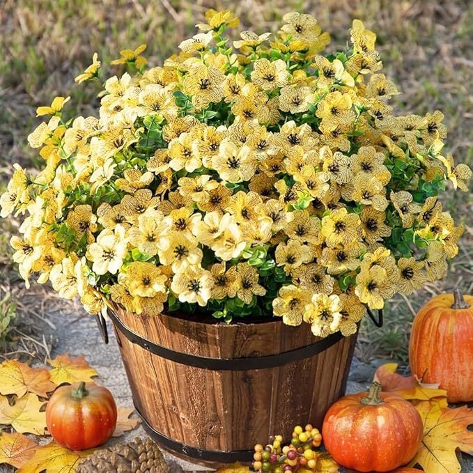 Hedgehollow™ – UV-Resistant Lifelike Artificial Outdoor Flowers + 50% OFF