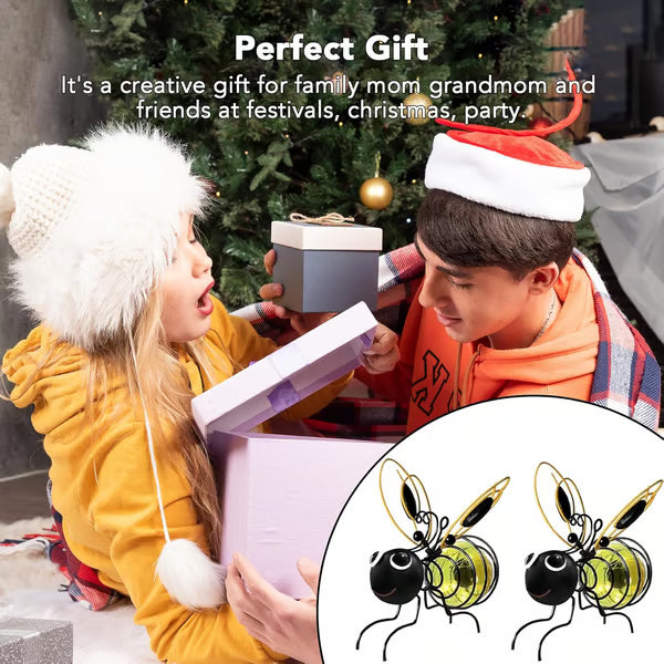 HoneyHollow™ – Solar-Powered Hanging Bee Garden Light with Warm LED Glow + 50% OFF