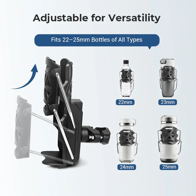 Talon™ – Adjustable 360° Auto-Clamp Bike &amp; Motorcycle Bottle Holder + 50% OFF