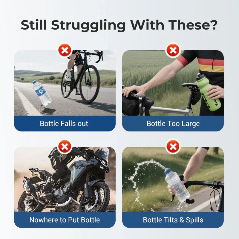Talon™ – Adjustable 360° Auto-Clamp Bike &amp; Motorcycle Bottle Holder + 50% OFF