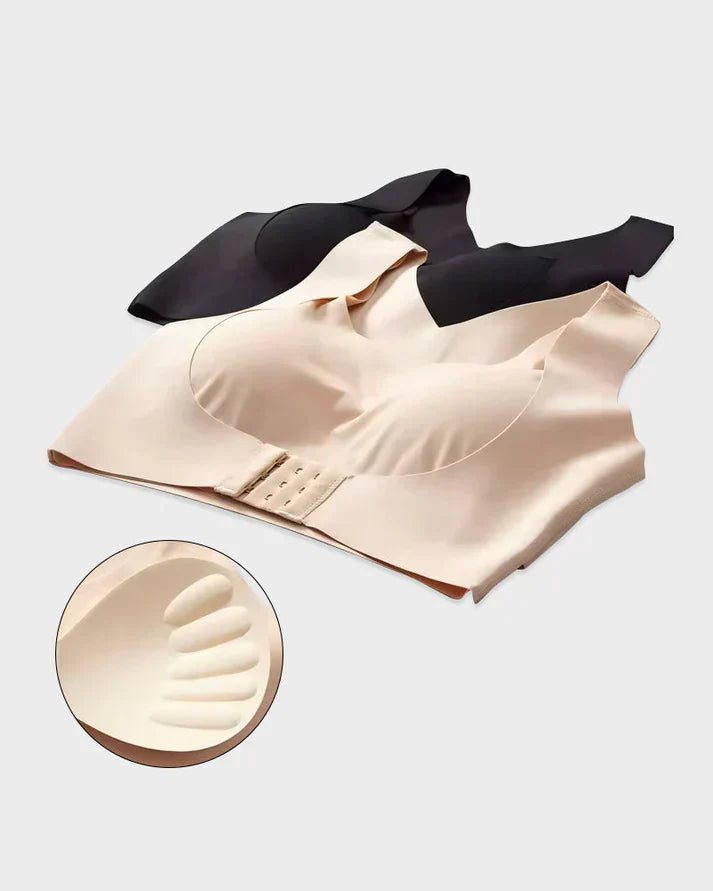 Posélle™ – Cross-Back Posture Support Wireless Bra with Front Closure + 50% OFF