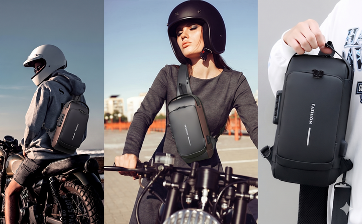 Cipher™ – Anti-Theft Lock &amp; USB Charging Crossbody Sling Bag + 50% OFF
