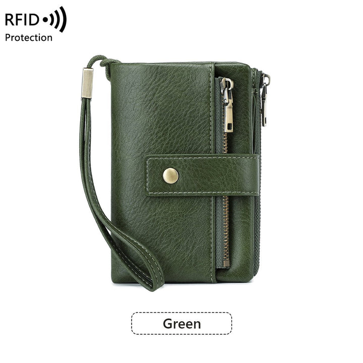 Mayfold™ – Slim RFID-Blocking Bifold Leather Wallet with Wristlet &amp; 17 Card Slots + 50% OFF