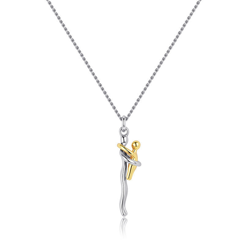 Kindred &amp; Co.™ – 925 Sterling Silver Mother &amp; Child Embrace Pendant Necklace + 1+1 FREE