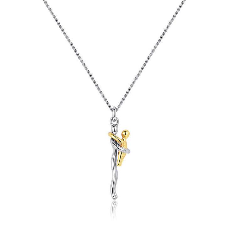 Kindred &amp; Co.™ – 925 Sterling Silver Mother &amp; Child Embrace Pendant Necklace + 1+1 FREE