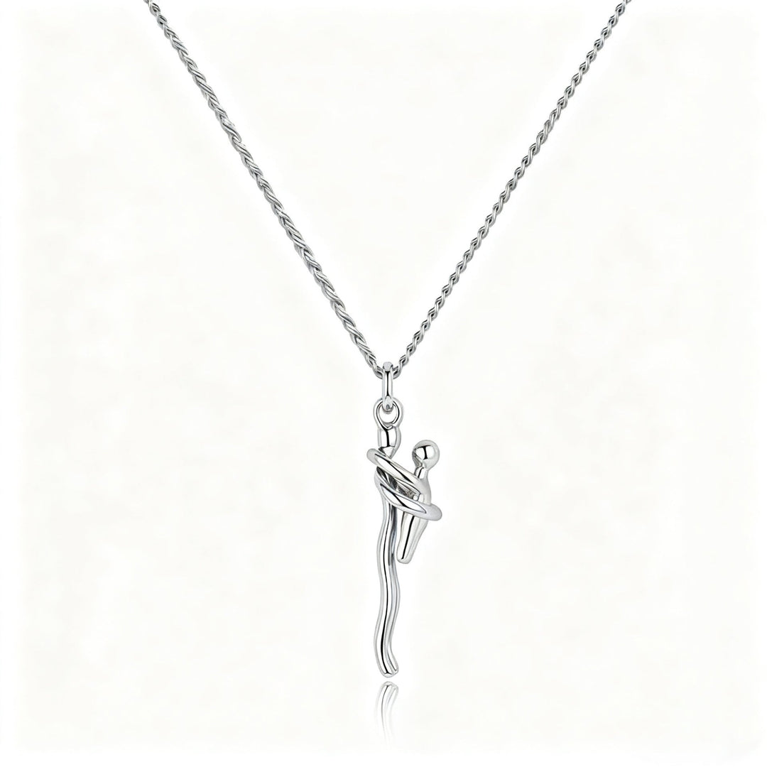 Kindred &amp; Co.™ – 925 Sterling Silver Mother &amp; Child Embrace Pendant Necklace + 1+1 FREE