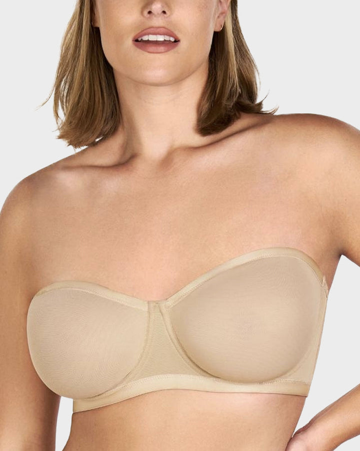 Bareloft™ – Stay-Put Strapless Mesh Underwire Balconette Bra with Convertible Straps + 1+1 FREE