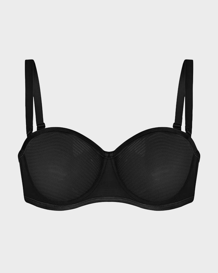 Bareloft™ – Stay-Put Strapless Mesh Underwire Balconette Bra with Convertible Straps + 1+1 FREE