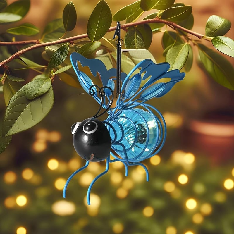 HoneyHollow™ – Solar-Powered Hanging Bee Garden Light with Warm LED Glow + 50% OFF