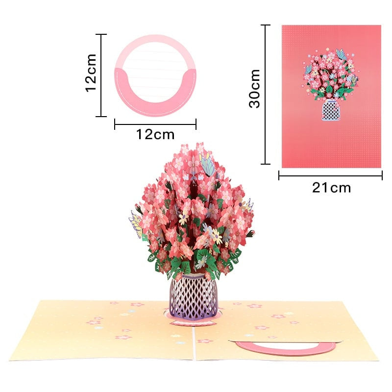 Bloomfold™ – 3D Pop-Up Floral Bouquet Card with Hidden Message Slot + 50% OFF