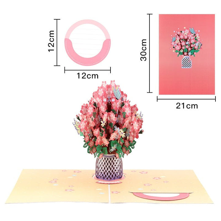 Bloomfold™ – 3D Pop-Up Floral Bouquet Card with Hidden Message Slot + 50% OFF