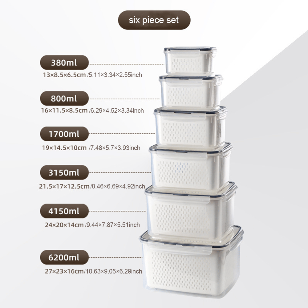 Larder™ – Double-Drain Freshness Containers for Fridge Organization + 50% OFF