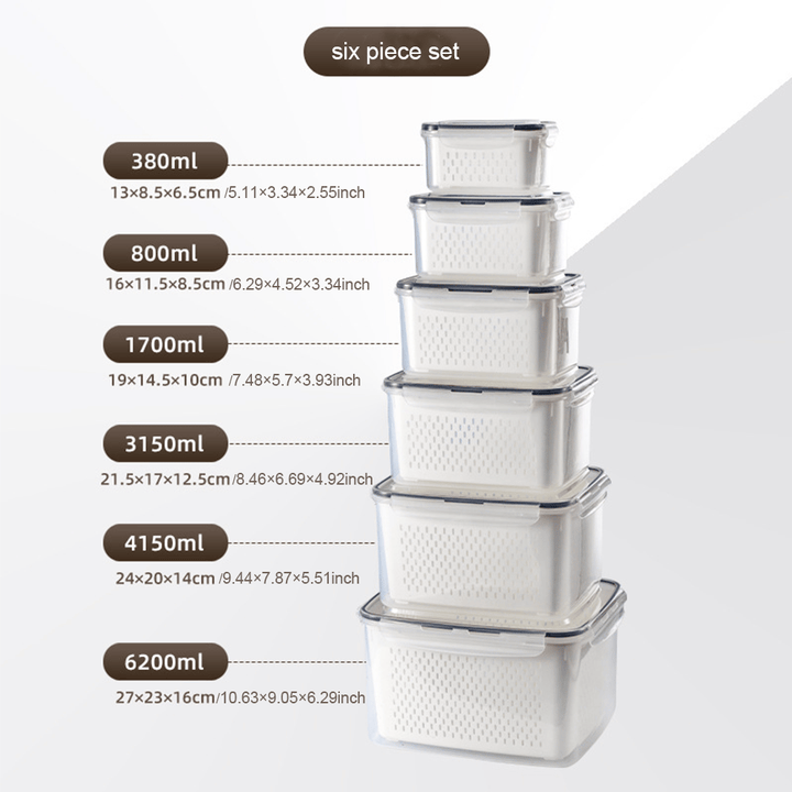 Larder™ – Double-Drain Freshness Containers for Fridge Organization + 50% OFF