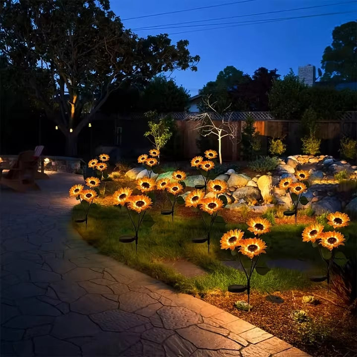 Sunhaven™ – Realistic Solar LED Sunflower Garden Lights, Auto Dusk-to-Dawn Glow, IP65 Waterproof + 50% OFF