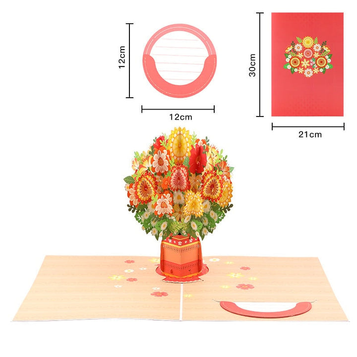 Bloomfold™ – 3D Pop-Up Floral Bouquet Card with Hidden Message Slot + 50% OFF
